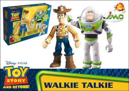 جهاز اتصال لاسلكي على شكل شخصيتي وودي وباز من ألعاب آي إم سي