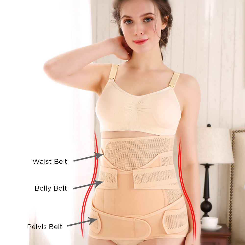 بلومنغ بلوسوم- حزام ما بعد الولادة 3 في 1- بيج