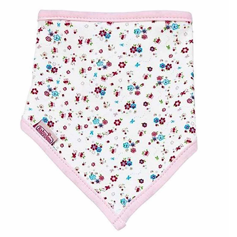 Babyjem - Triangle Bib Pink Flowers