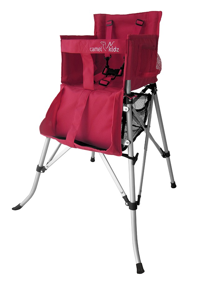 Camel Kidz Folding Travel High Chair Red