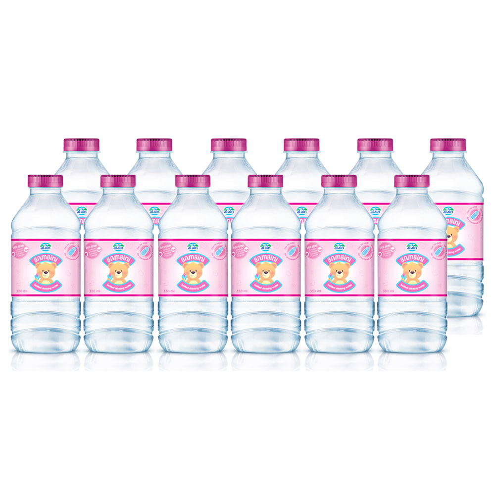 Al Ain Bambini Baby Water, 330 ml - Pack of 12