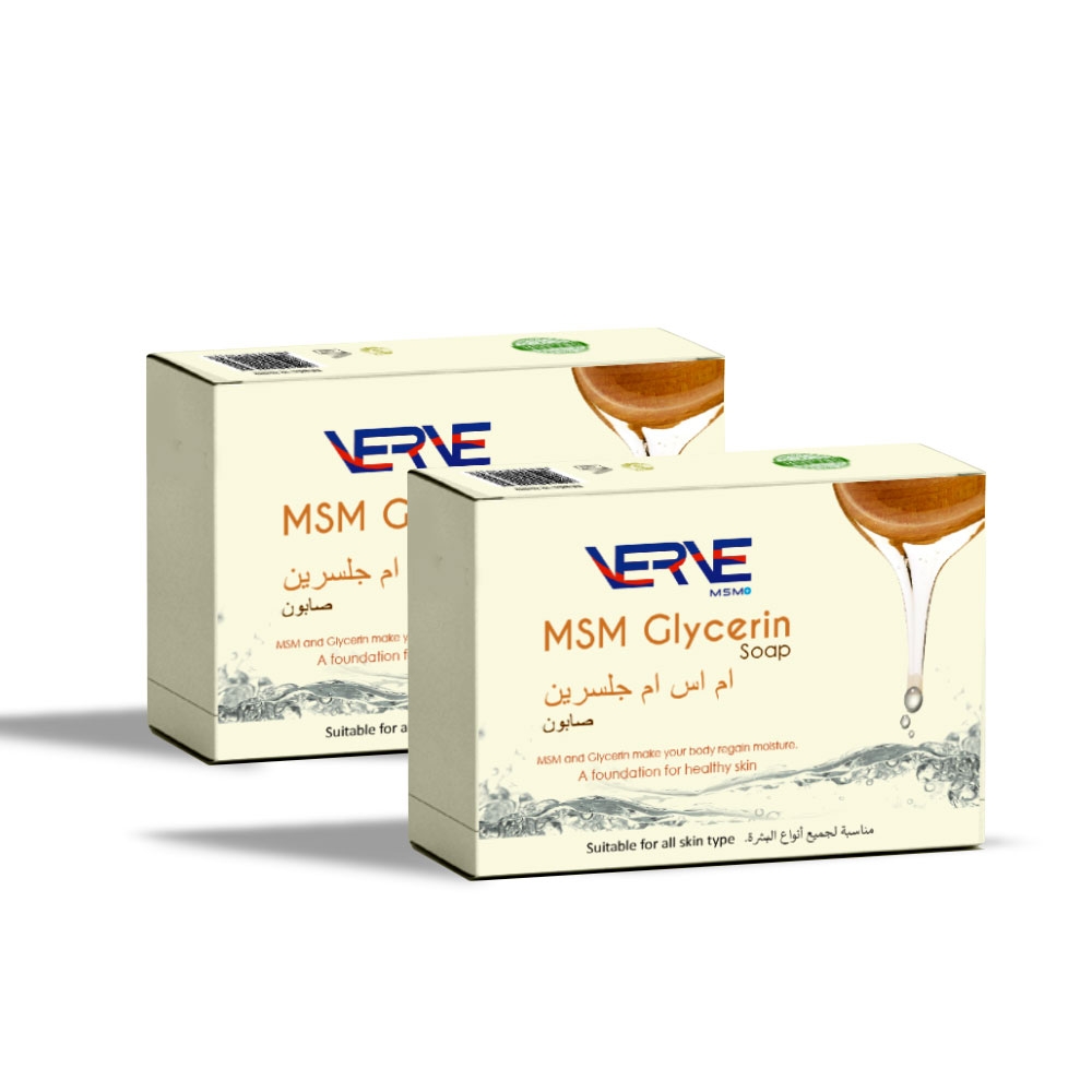 Verve Organic MSM Glycerin Soap 75g - Twin Pack