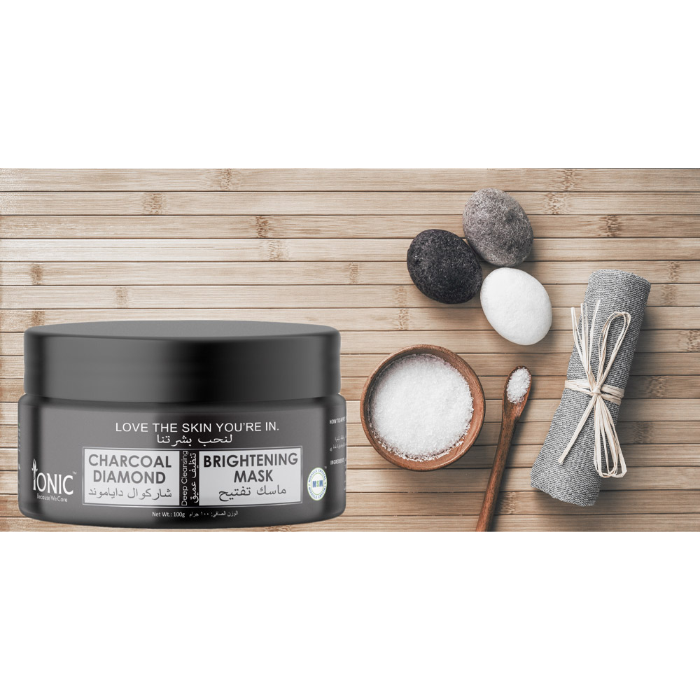 أيونك أم أس أم - قناع تبييض الوجه بالفحم النشط 100 غم 