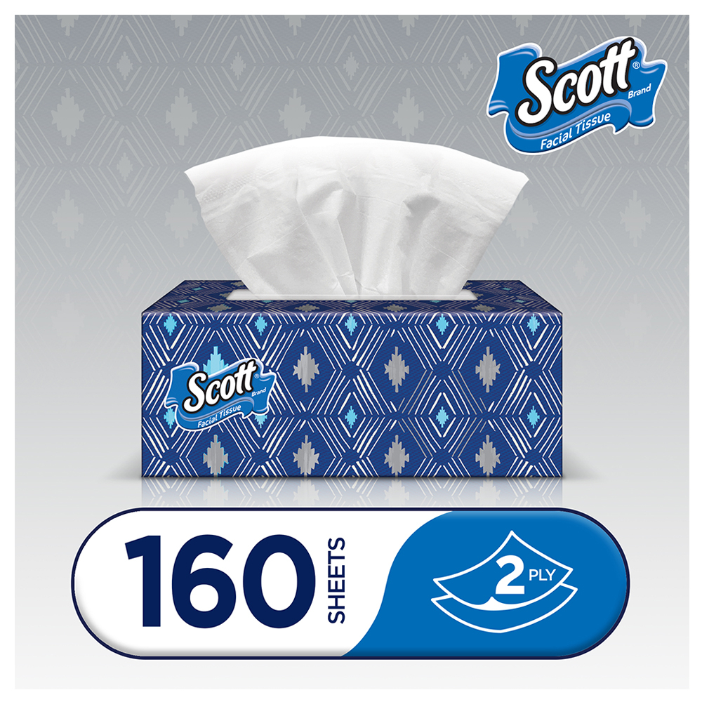Scott - Facial Tissue - Pack of 5 - 160 pcs