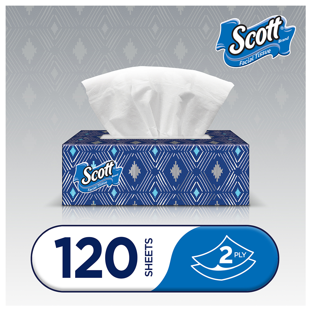 Scott - Facial Tissue - Pack of 5 - 120 pcs