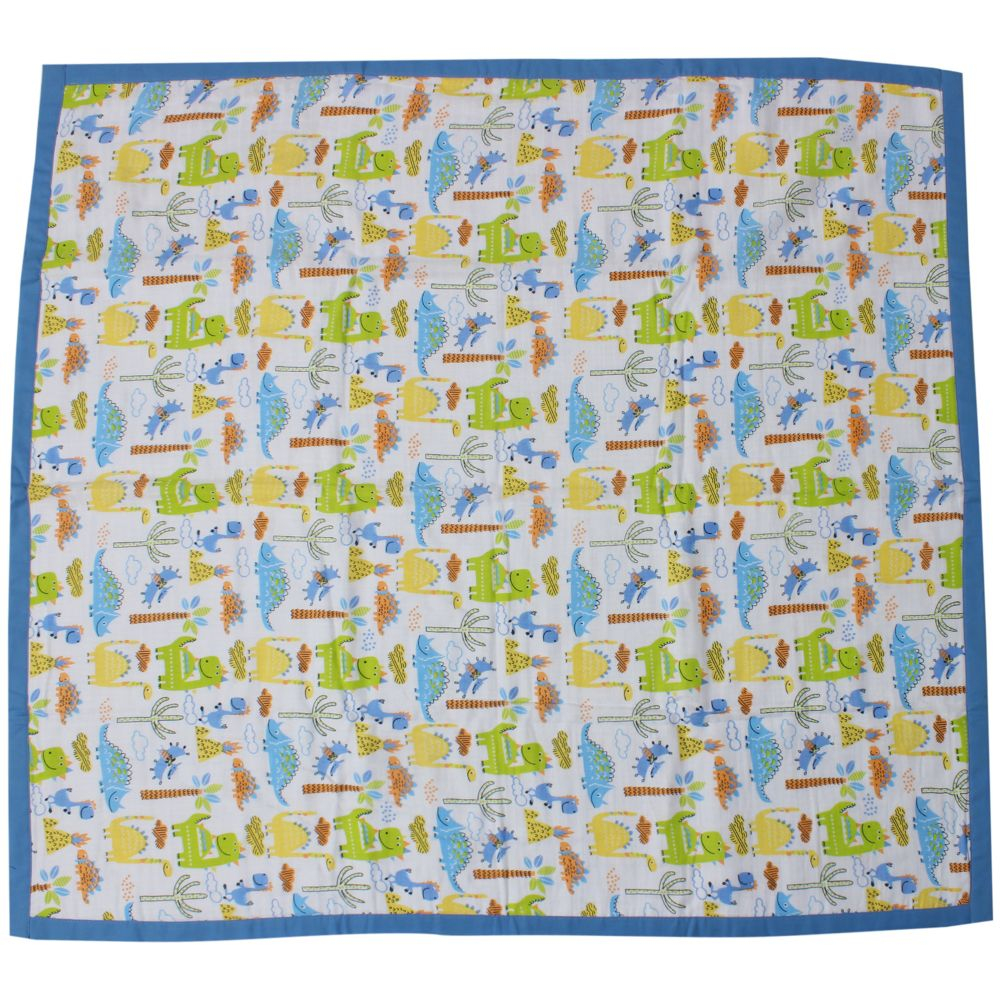Cradle Togs - Muslin Baby Blanket 100% Organic Cotton - Blue