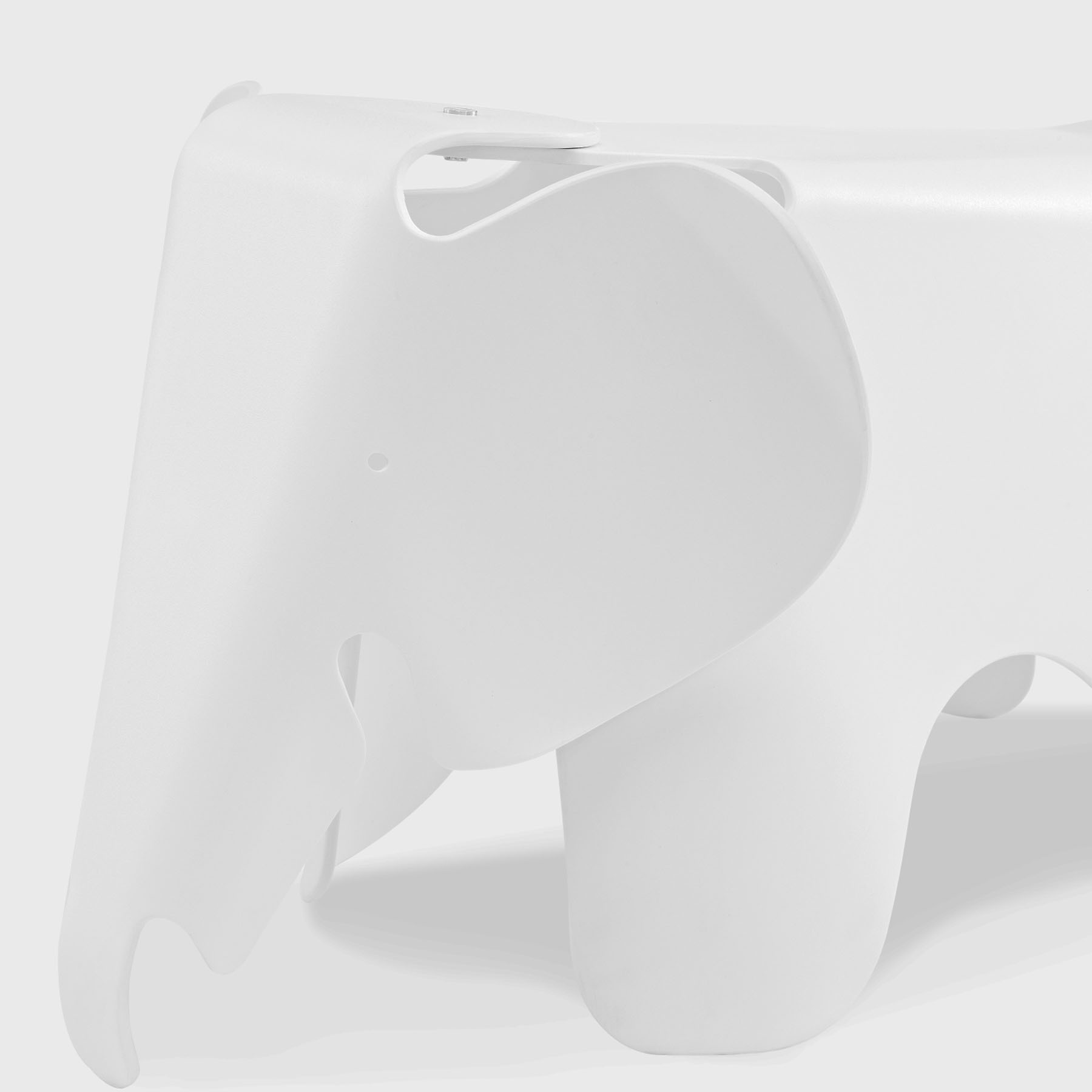 إبارزا - كرسي للأطفال من الأكرليك - فيل - أبيض