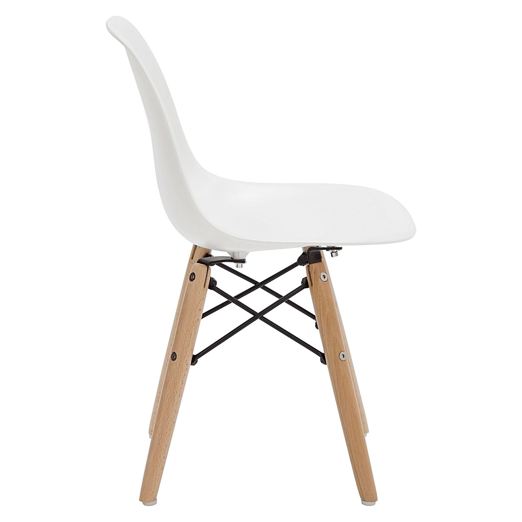 إبارزا - كرسي بلاستيكي - أبيض 