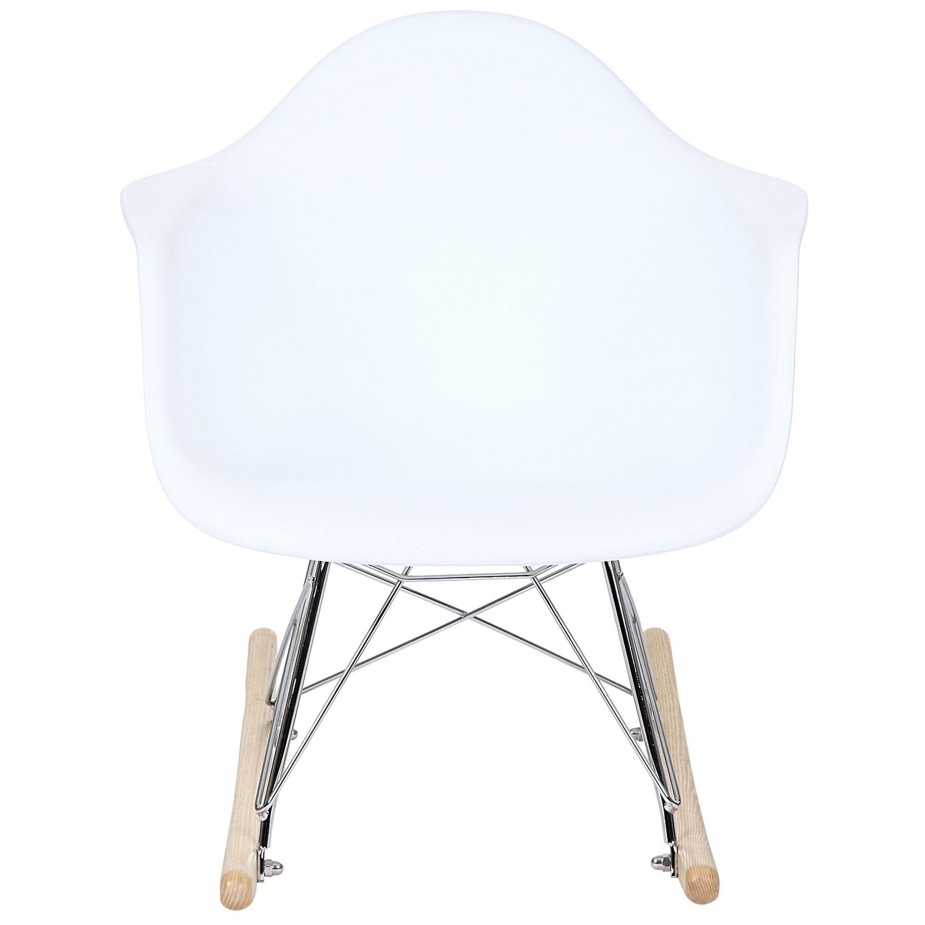 إبارزا - كرسي هزاز البلاستيكي للأطفال - أبيض