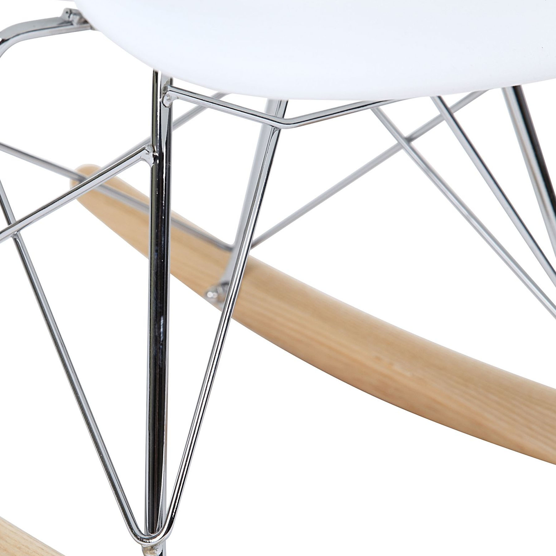 إبارزا - كرسي هزاز البلاستيكي للأطفال - أبيض