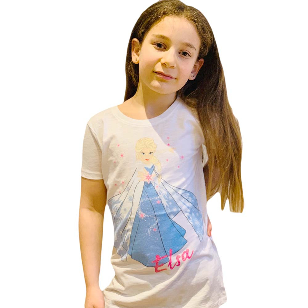 Fabric Flavours - Elsa Character T-Shirt White
