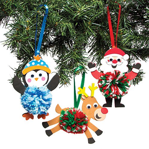 بيكر روس - مجموعة كرات التزيين المخملية للكريسماس – 3 قطع