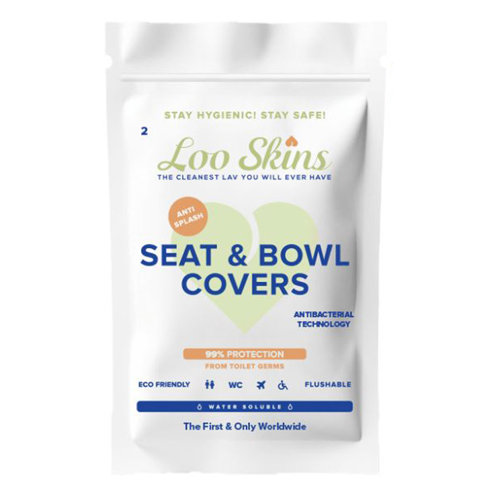 Loo Skins - Antibacterial Toilet Seat & Bowl Covers Pack Of 5