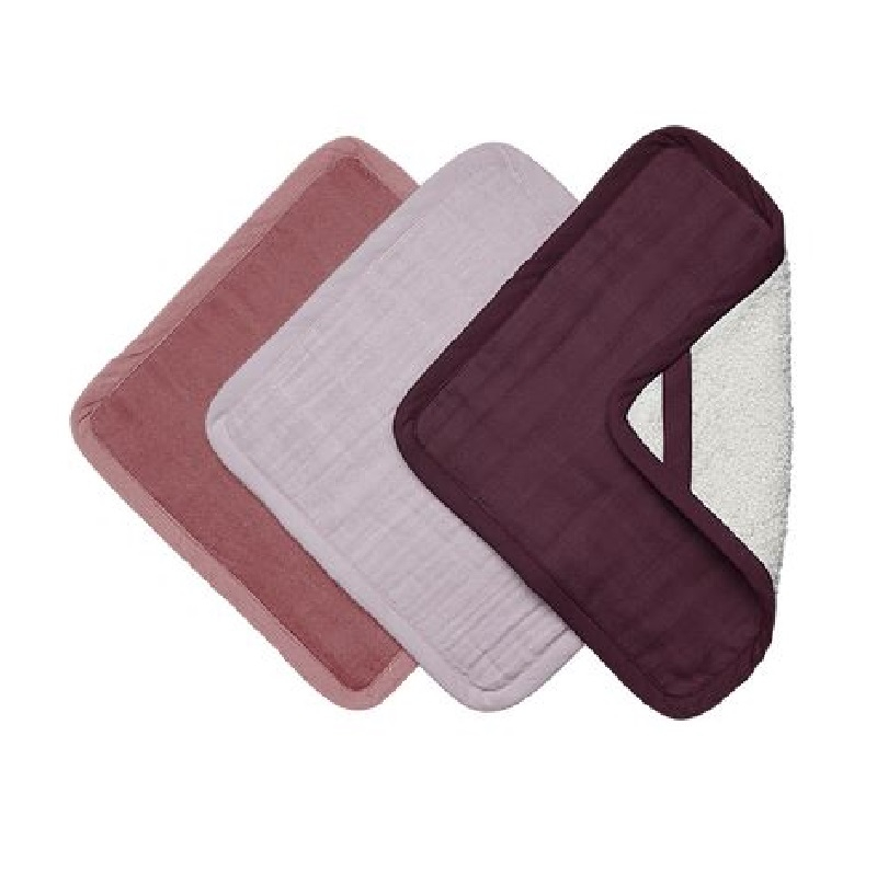 Fabelab - Organic Washcloths Berry Pack of 3