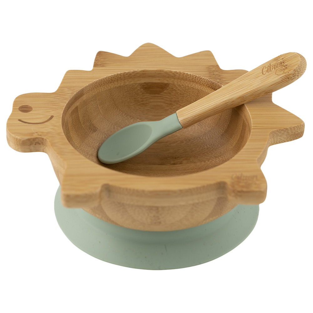 Citron - Organic Bamboo Bowl - Dino Green