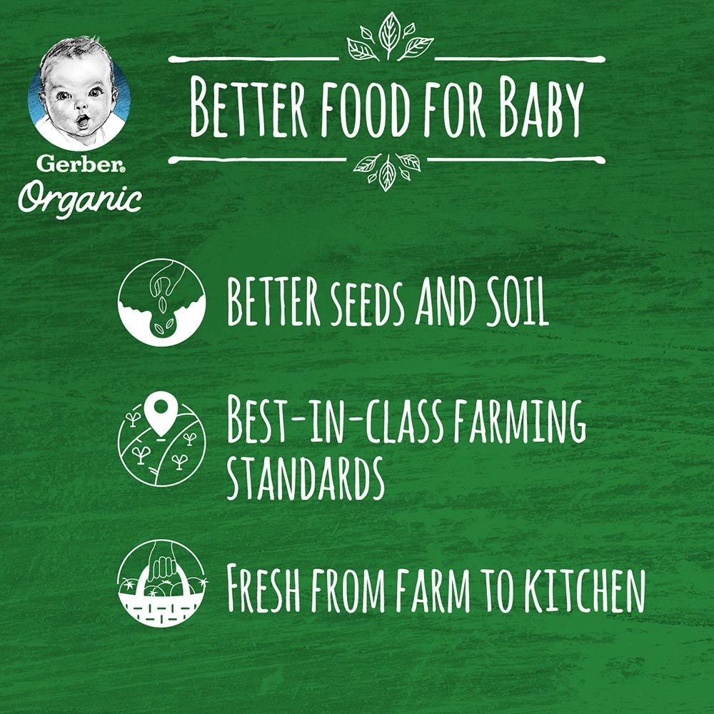 Gerber - Organic Pear, Apple & Banana 90g