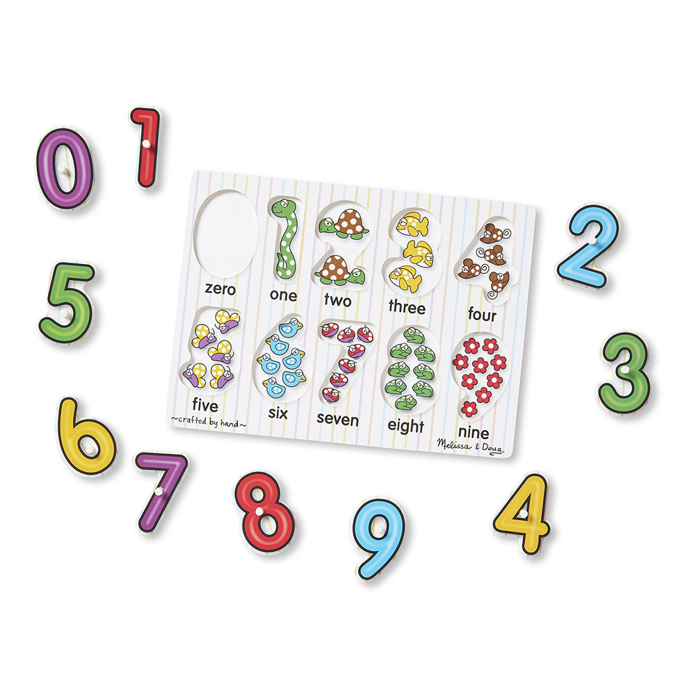 Melissa & Doug See-Inside Numbers Peg
