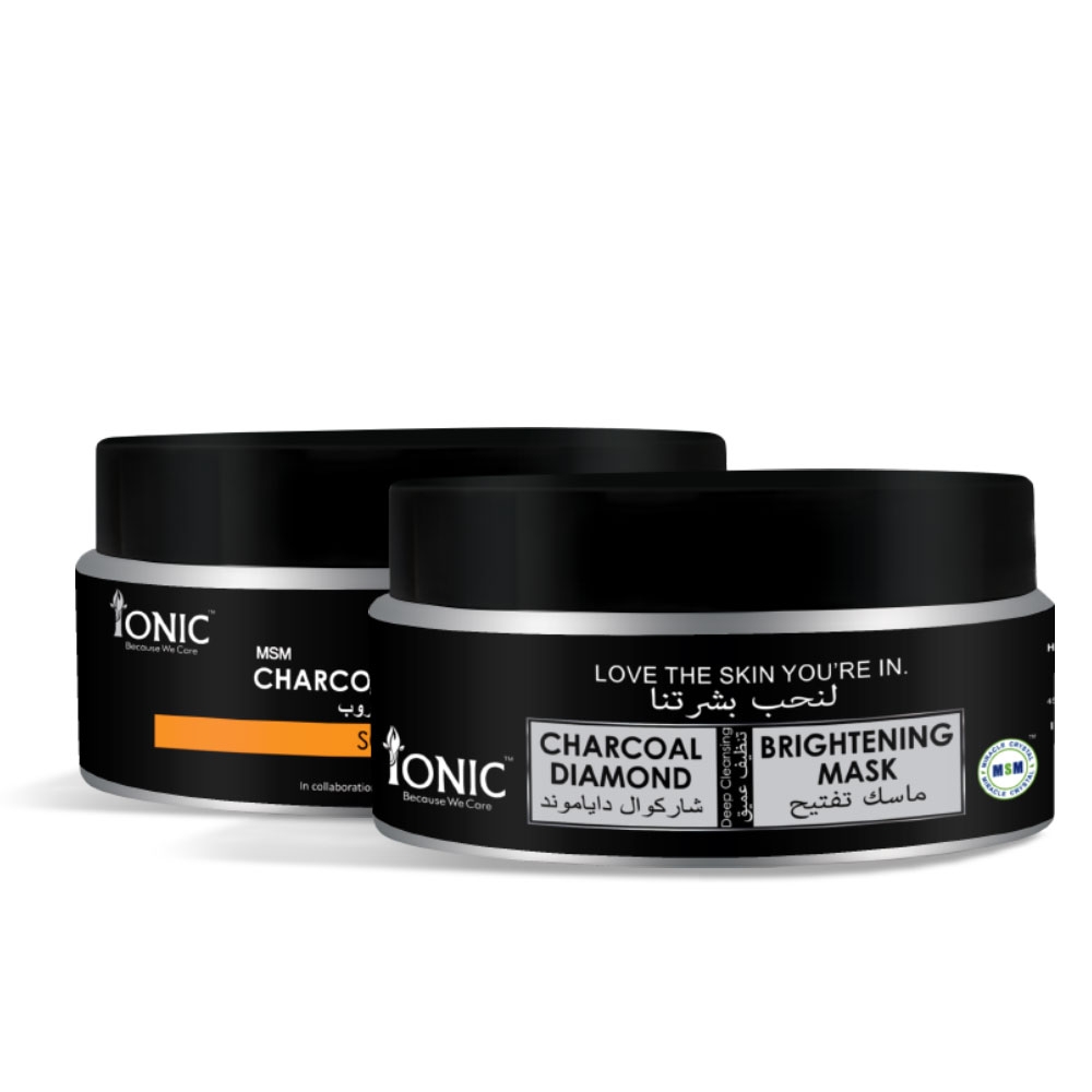 أيونك أم أس أم - قناع تبييض الوجه بالفحم النشط 100 غم 