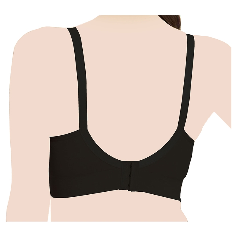 بلومنغ بلوسوم- حمالة الصدر للرضاعة والشفط دون استخدام اليدين- أسود