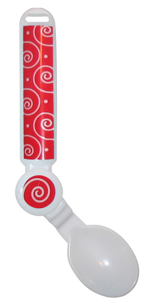 Learn 'N Turn Spoon/Fork Red