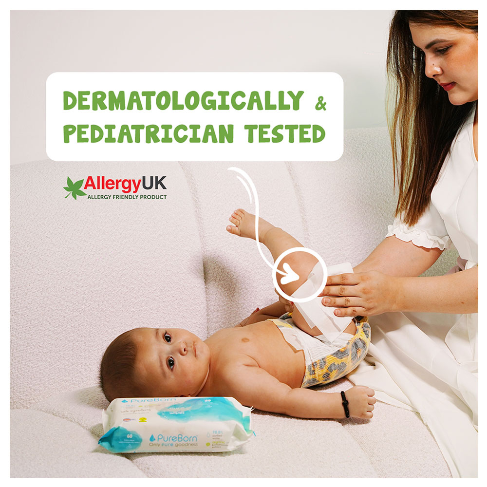 Pureborn - Organic Travel Wipes 10'Sx 8 Pack