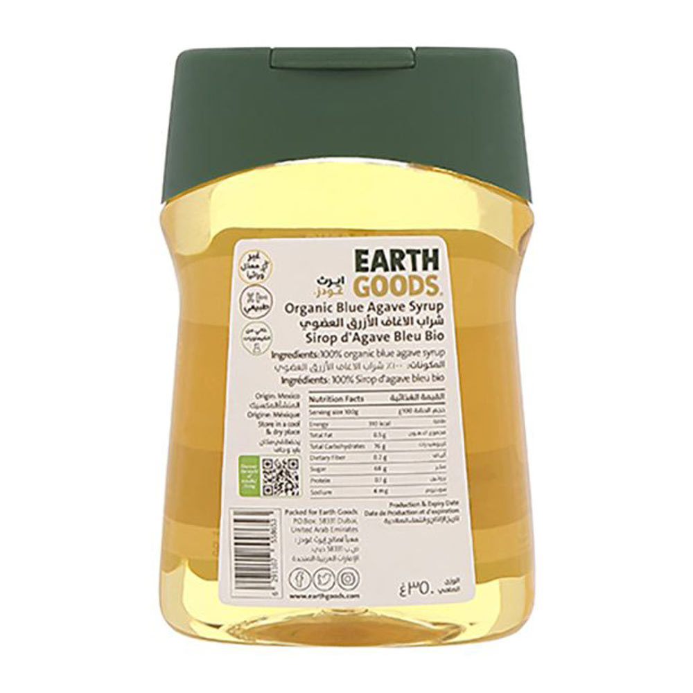 Earth Goods Organic Blue Agave Syrup 350g