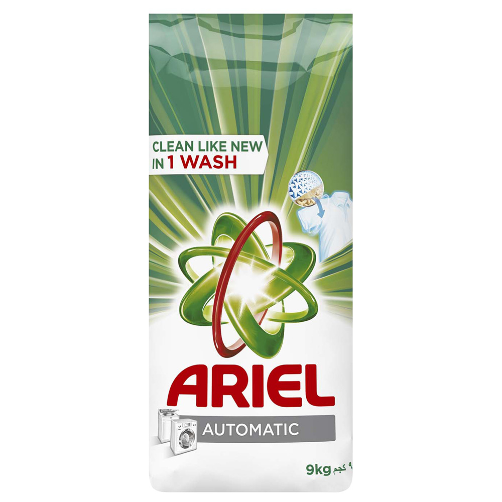 Ariel Automatic Powder Laundry Detergent, Original Scent, 9kg