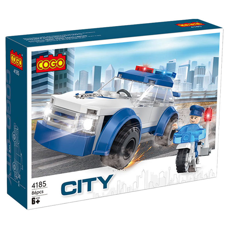 Cogo - Police Car Building Blocks - 86pcs