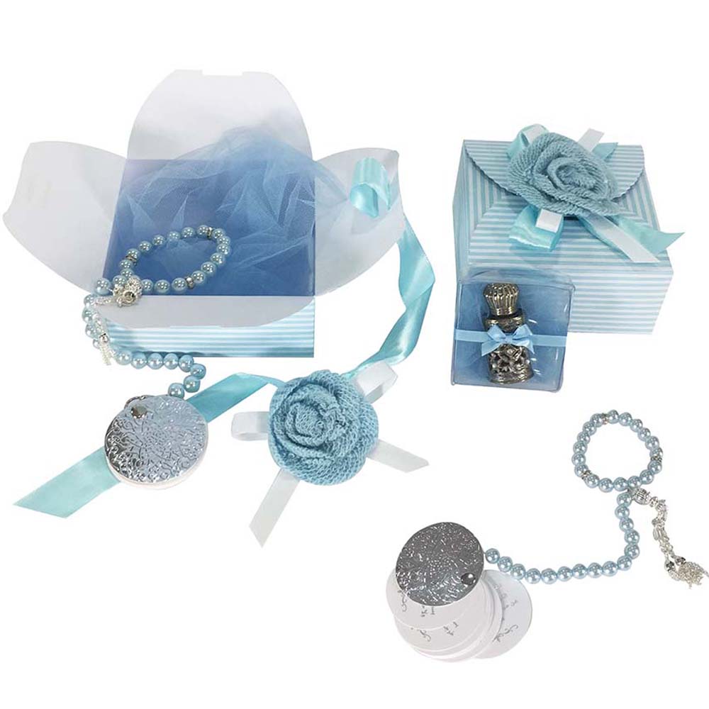 Blessing - Worry Beads W/ Perfume Bottle - 18 Pieces - Blue Box