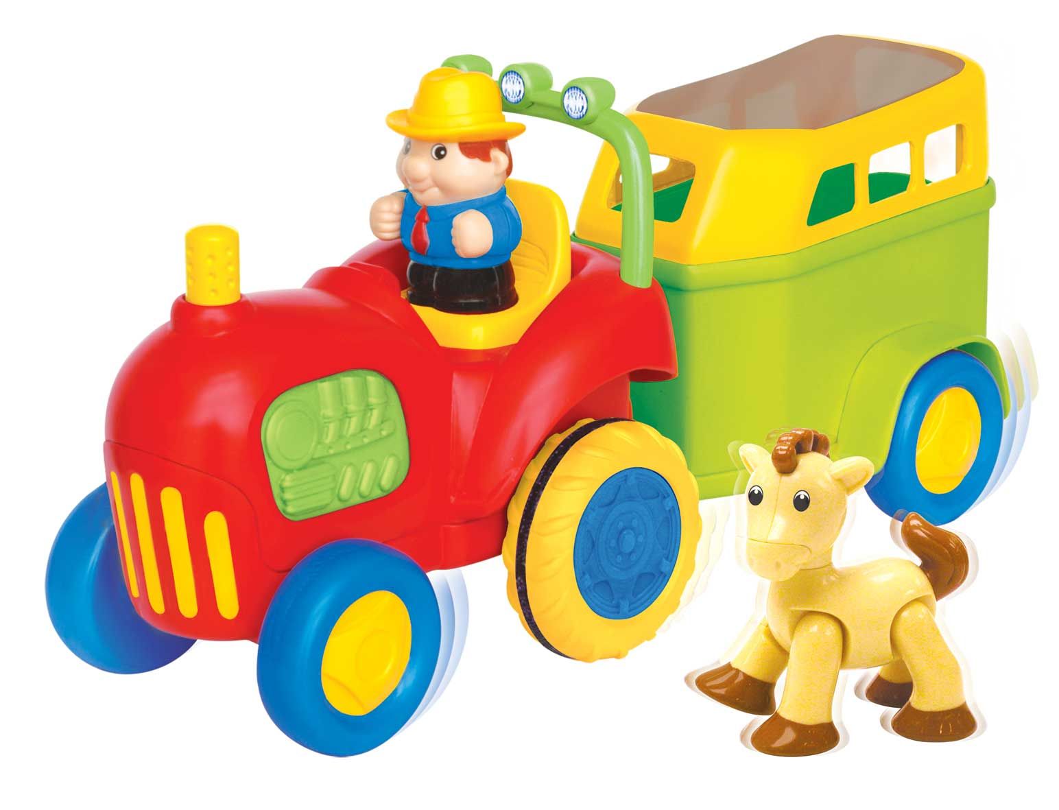 Kiddieland Activity Tractor W/ Trailing Stable
