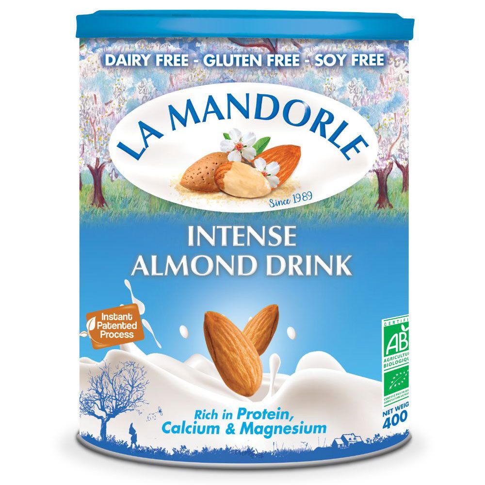 La Mandorle Organic Almond Milk Powder W/ Calcium & Protein 400g