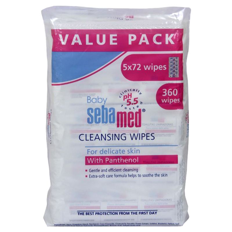 Sebamed Baby Wet Wipes 72'Sx 5Pack