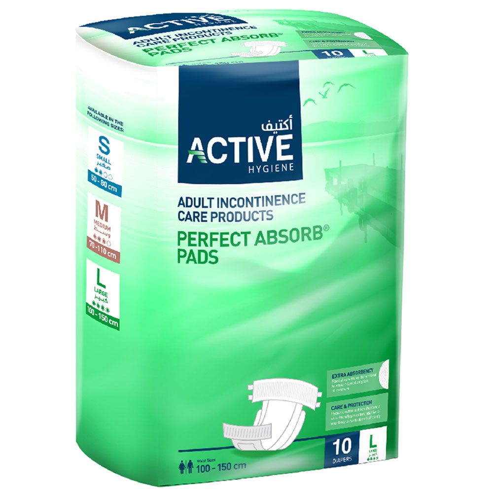 Active Hygiene - Large Diapers Pack of 10