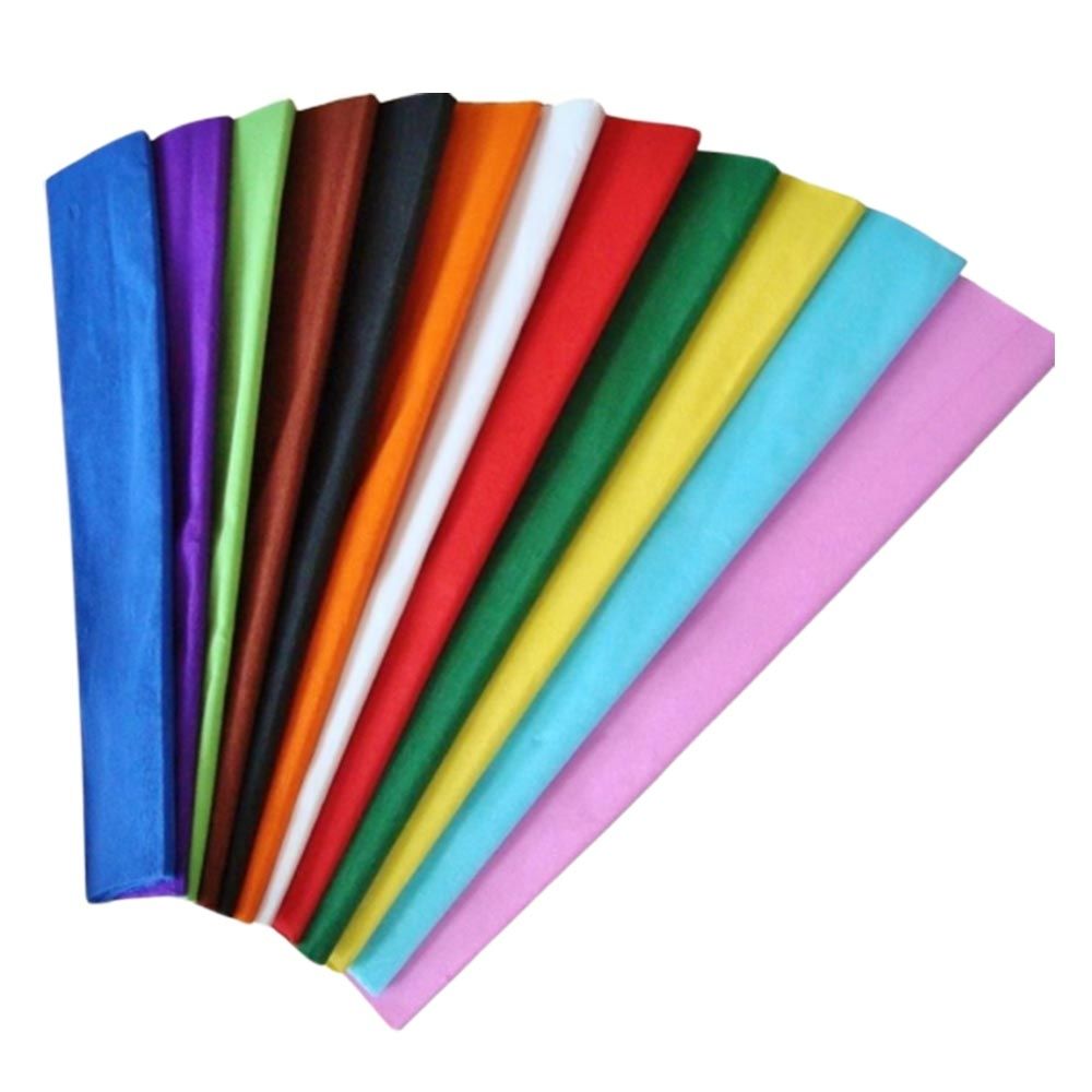 Craftbox - Crepe Paper Assorted Colours 50cmx2m (Pack of 12)