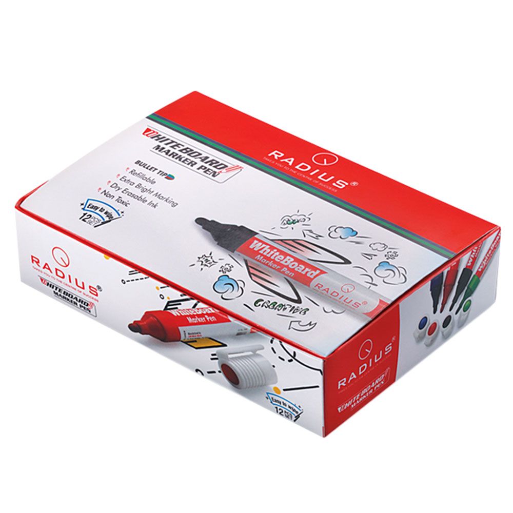 مايندست أقلام لباد للوح الأبيض 12 لون