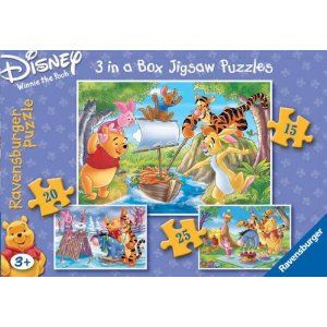 Ravensburger -  Fun With Winnie The Pooh-3 In One Puzzle