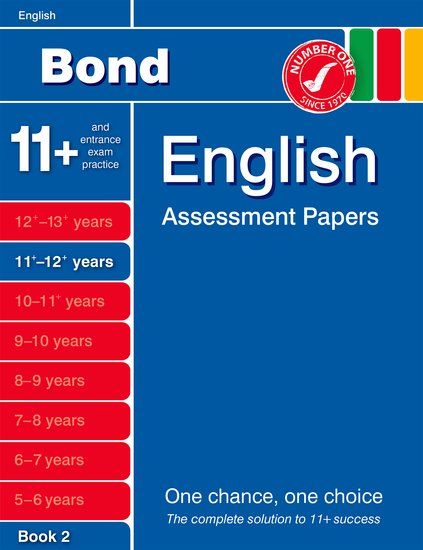 كتاب أوراق تعلم الانجليزية Bond English Assessment Papers 11