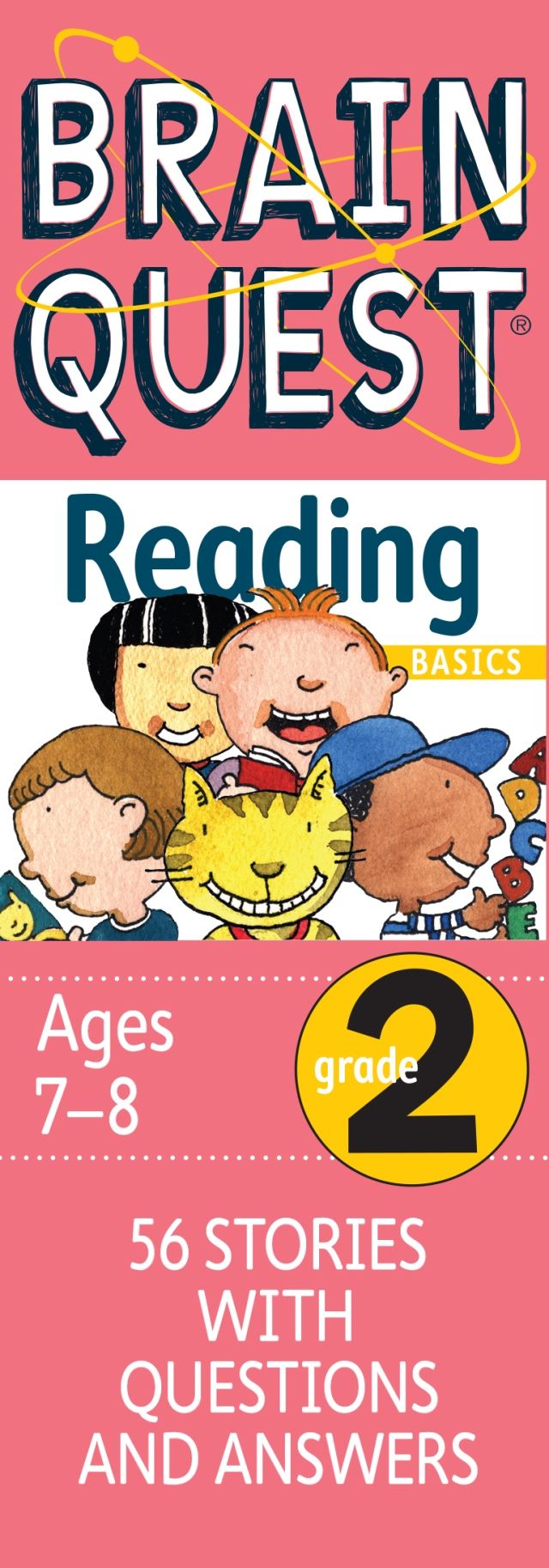 كتاب الأطفال التعليمي "Brain Quest Grade 2 Reading 56 Stories With Question And Answers"