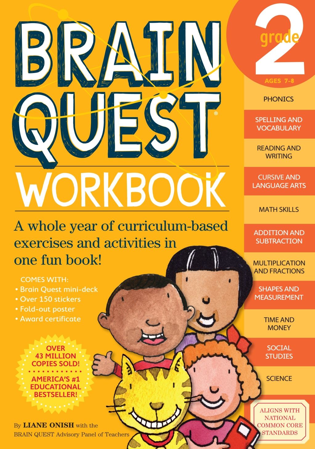 كتاب الأطفال التعليمي "Brain Quest Grade 2 Workbook"