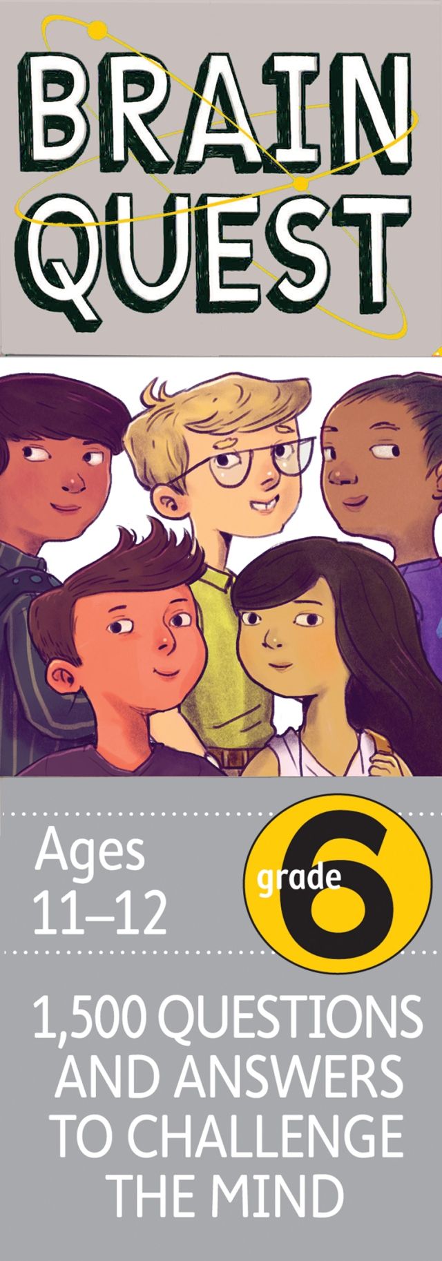 بطاقات تعليمية Brain Quest Grade 6 - 1500 Questions And Answers To Challenge The Mind