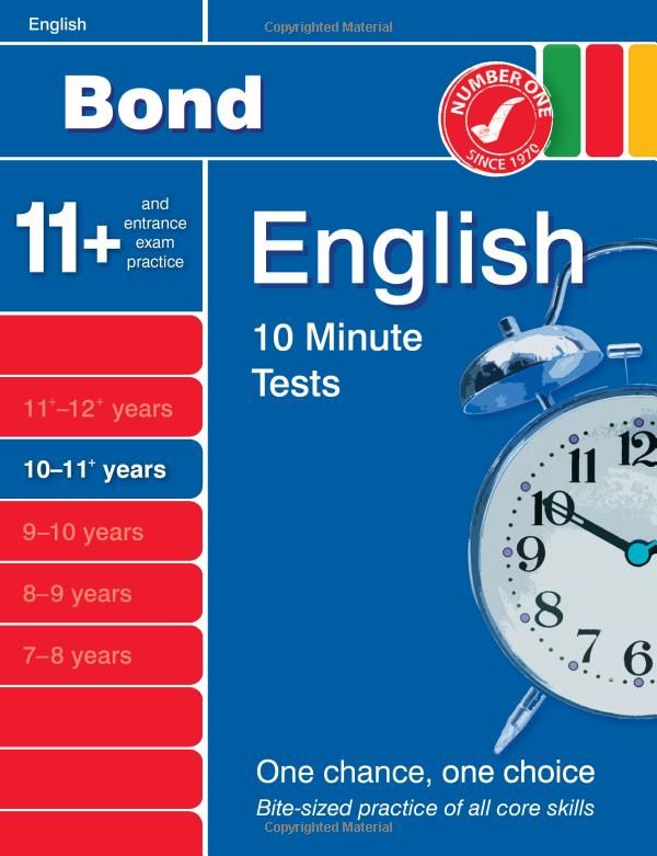 Oxford Books - Bond 10 Minute Tests English (10-11)