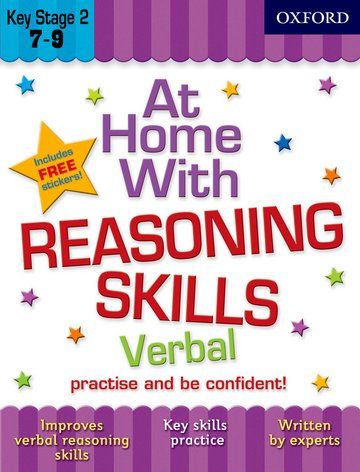 كتاب في المنزل مع مهارات التفكير اللفظي "At Home with Verbal Reasoning Skills 7 9“ من كتب اكسفورد