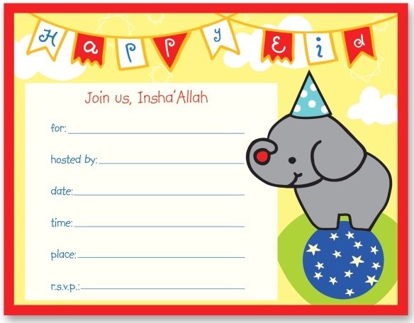 Big Top Circus Invitations