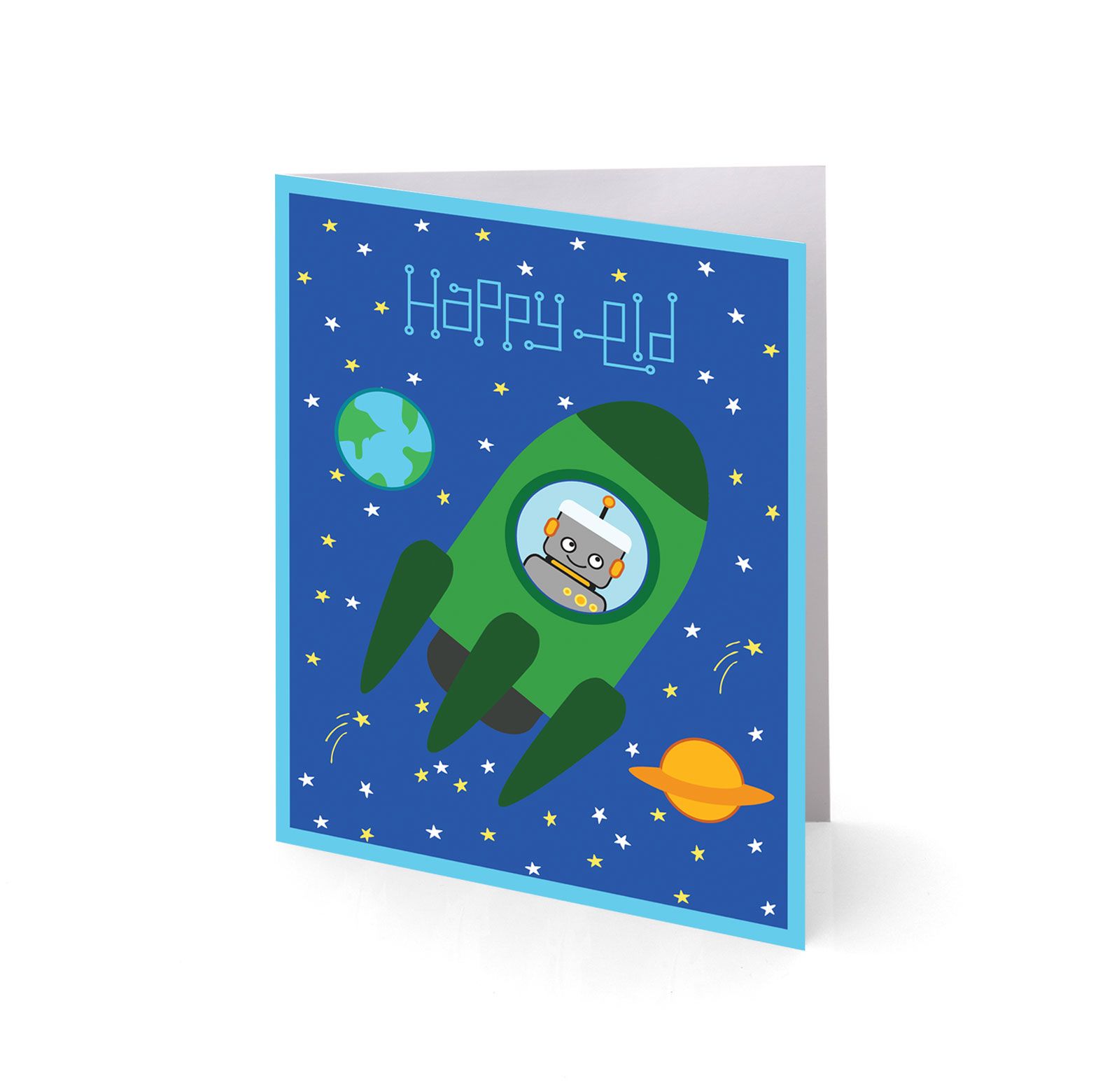Rockets 'n Robots Greeting Cards