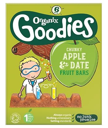 Organix Goodies Chunky Fruit Bar Apple & Date 6x17g