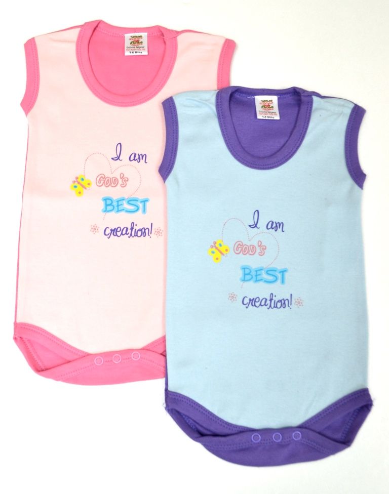 God's Best creation Caption bodysuit - Purple-Pink
