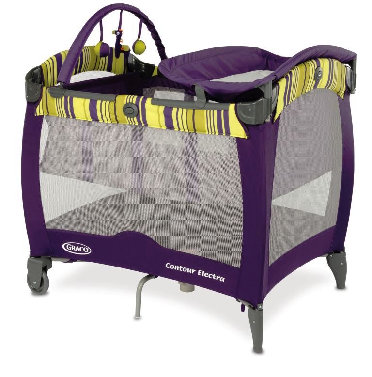 Graco® Contour Electra Travel Cot - Blackberry Spring™