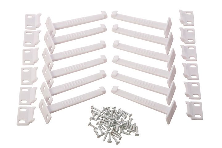 Dreambaby Safety Catches - Extra Value (Pack of 12, White)