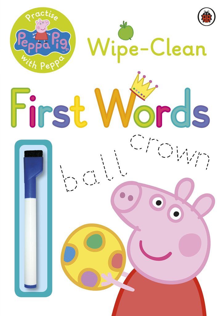 كتاب التدريب على الكلمات Peppa Pig Practise with Peppa Wipe Clean First Words