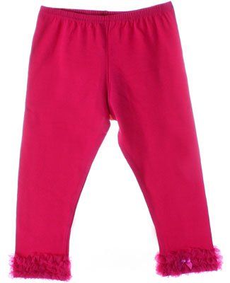 Kaiya Eve Raspberry Ruffle Leggings